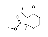 2-ethyl-1-methyl-3-oxo-cyclohexanecarboxylic acid methyl ester结构式