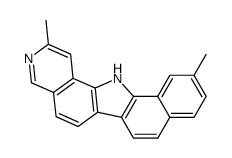 2,11-dimethyl-13H-benzo[a]pyrido[3,4-i]carbazole结构式