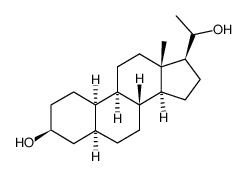 19-nor-5α,10α-pregnane-3β,20ξ-diol Structure