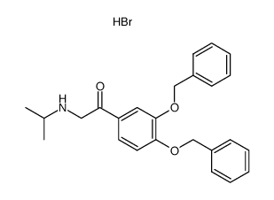 3,4-bis-(benzyloxy)-ω-(isopropulamino)acetophenone hydrobromide结构式