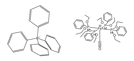 trans-[Fe(H)(CO)(P(OEt)2Ph)4]BPh4结构式