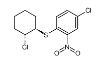 (+-)-trans-2-chloro-1-(4-chloro-2-nitro-phenylsulfanyl)-cyclohexane Structure