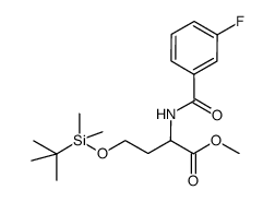 methyl 4-(tert-butyldimethylsilyloxy)-2-(3-fluorobenzamido)butanoate Structure