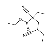 2-ethyl-2,4-dicyano-hexanoic acid ethyl ester结构式