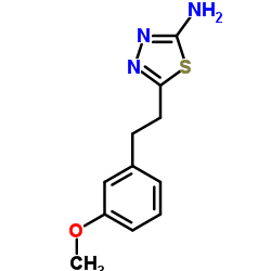 5-[2-(3-Methoxyphenyl)ethyl]-1,3,4-thiadiazol-2-amine Structure