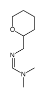 N,N-dimethyl-N'-(oxan-2-ylmethyl)methanimidamide结构式