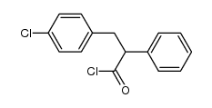 α-Phenyl-β-[p-chlor-phenyl]-propionylchlorid Structure