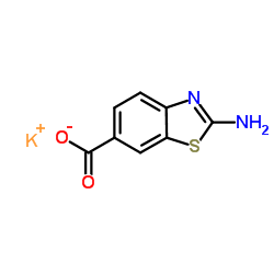 Potassium 2-amino-1,3-benzothiazole-6-carboxylate structure