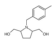 (1-(4-METHYLBENZYL)PYRROLIDINE-2,5-DIYL)DIMETHANOL结构式