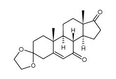 3-Ethylendioxy-androsten-(5)-7,17-dion Structure