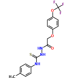 N-(4-Methylphenyl)-2-{[4-(trifluoromethoxy)phenoxy]acetyl}hydrazinecarbothioamide Structure