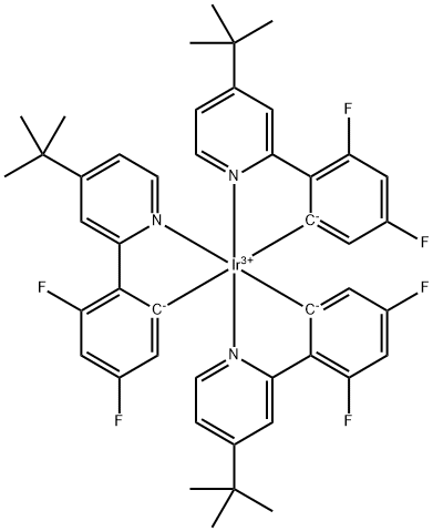 Ir[dF(t-Bu)-ppy]3结构式