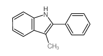 1H-Indole,3-methyl-2-phenyl-结构式