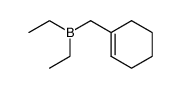 (cyclohex-1-en-1-ylmethyl)diethylborane结构式