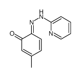 3-methyl-6-(pyridin-2-ylhydrazinylidene)cyclohexa-2,4-dien-1-one结构式