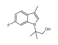 2-(6-fluoro-3-methyl-1H-indol-1-yl)-2-methylpropan-1-ol Structure