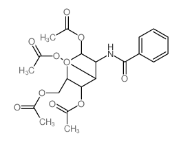 a-D-Glucopyranose,2-(benzoylamino)-2-deoxy-, 1,3,4,6-tetraacetate结构式