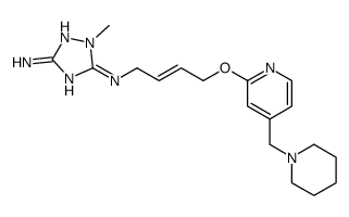 1-methyl-5-N-[4-[4-(piperidin-1-ylmethyl)pyridin-2-yl]oxybut-2-enyl]-1,2,4-triazole-3,5-diamine Structure