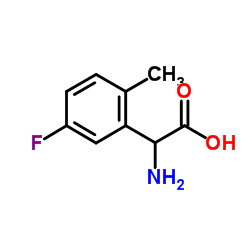 5-FLUORO-2-METHYL-DL-PHENYLGLYCINE结构式