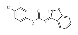 1-(1,2-benzothiazol-3-yl)-3-(4-chlorophenyl)urea结构式