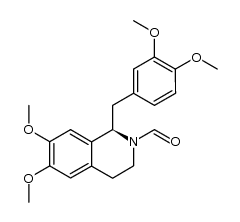(R)-1-[(3,4-Dimethoxyphenyl)methyl]-2-formyl-6,7-dimethoxy-1,2,3,4-tetrahydroisoquinoline结构式