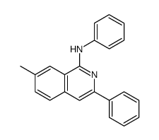 7-methyl-N,3-diphenylisoquinolin-1-amine结构式