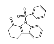 N-benzenesulphonyl-1-oxo-1,2,3,4-tetrahydrocarbazole Structure