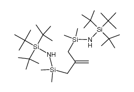 1,7-Bis(tri-tert-butylsilyl)-2,2,6,6-tetramethyl-4-methylen-1,7-diaza-2,6-disilaheptan Structure