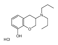 3-(二丙氨基)-3,4-二氢-2H-1-苯并吡喃-8-醇盐酸盐结构式