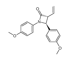 1,4-bis(4-methoxyphenyl)-3-vinylazetidin-2-one Structure