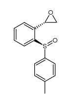 (S)-2-((S)-p-tolylsulfinyl)styrene oxide结构式