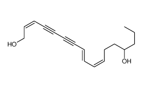 (2Z,8E,10E)-heptadeca-2,8,10-trien-4,6-diyne-1,14-diol Structure