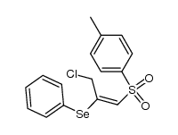 (E)-(3-chloro-1-tosylprop-1-en-2-yl)(phenyl)selane结构式