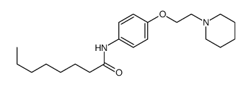 N-[4-(2-piperidin-1-ylethoxy)phenyl]octanamide结构式