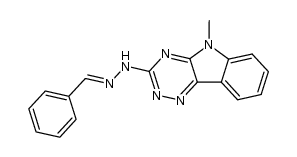 3-Benzylidenehydrazino-5-methyl-1,2,4-triazino[5,6-b]indole Structure