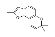 2,7,7-trimethylfuro[2,3-f]chromene结构式