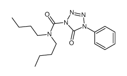 N,N-dibutyl-5-oxo-4-phenyltetrazole-1-carboxamide结构式