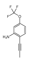 2-(1-Propyn-1-yl)-5-(trifluoromethoxy)aniline Structure