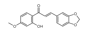 2'-hydroxy-4'-methoxy-3,4-methylenedioxychalcone Structure