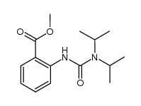 methyl 2-(3,3-diisopropylureido)benzoate结构式