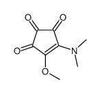 4-(dimethylamino)-5-methoxycyclopent-4-ene-1,2,3-trione结构式