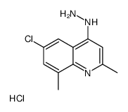 6-Chloro-2,8-dimethyl-4-hydrazinoquinoline hydrochloride结构式