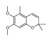 6,7-dimethoxy-2,2,5-trimethylchromene结构式