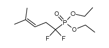 diethyl 1,1-difluoro-4-methyl-3-pentenephosphonate Structure
