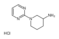 1-(2-嘧啶基)-3-哌啶胺盐酸盐结构式