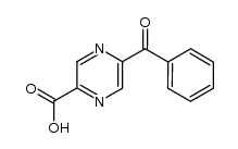 5-Benzoyl-pyrazine-2-carboxylic acid Structure