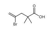 4-bromo-2,2-dimethylpent-4-enoic acid Structure