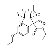 diethyl 2-(4-ethoxyphenyl)-2-(1,1,2,2,2-pentadeuterioethyl)propanedioate结构式