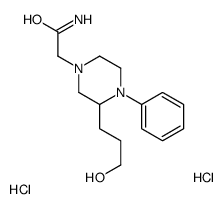 2-[3-(3-hydroxypropyl)-4-phenylpiperazin-1-yl]acetamide,dihydrochloride结构式