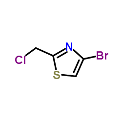 4-Bromo-2-(chloromethyl)-1,3-thiazole结构式